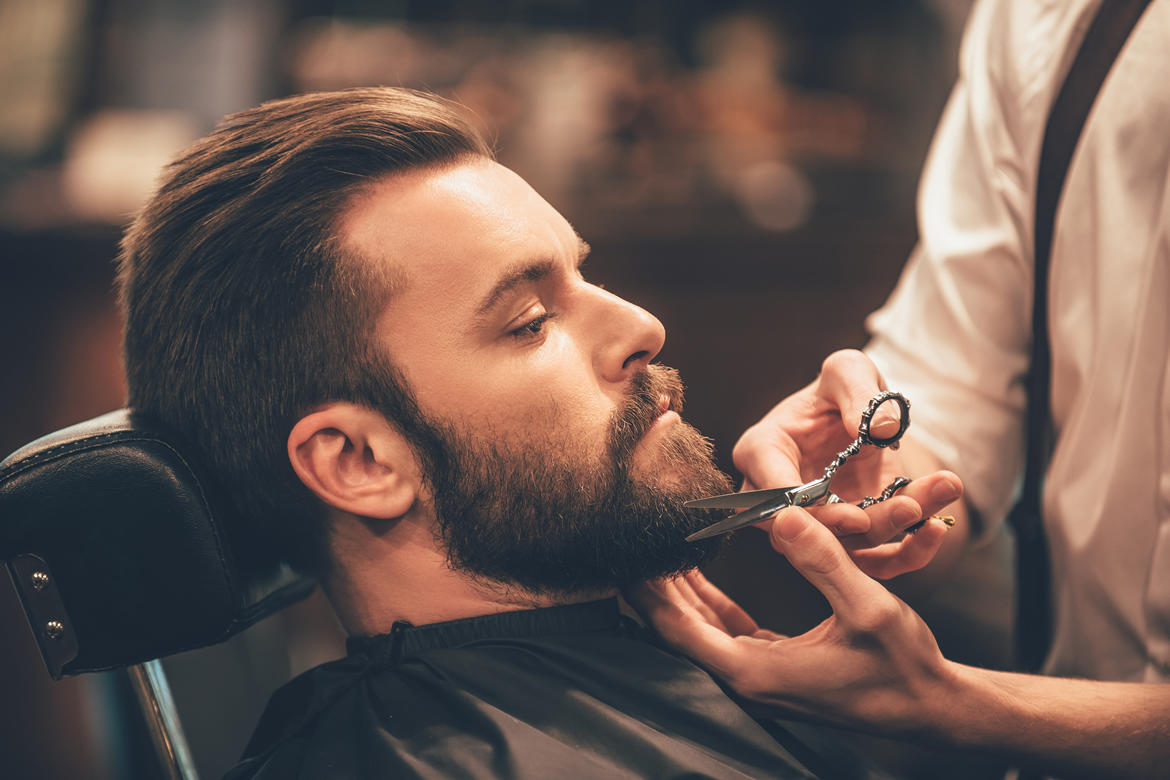 Man getting haircut