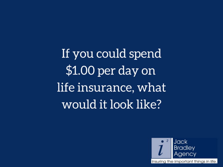 How Much Life Insurance Can You Get For One Dollar A Day Jack Bradley Agency